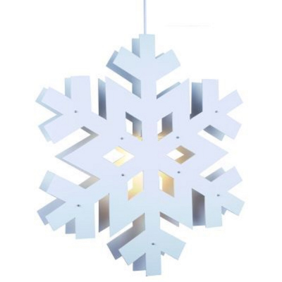 STAR Trading Schneeflocke Arctica 60cm weiß innen