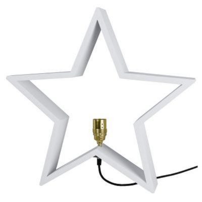 STAR Trading Holzstern LYSeKIL 52cm weiß