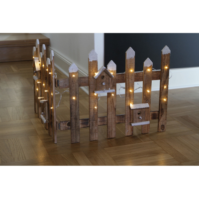 LED-Dekozaun, 30 warmweiße LEDs