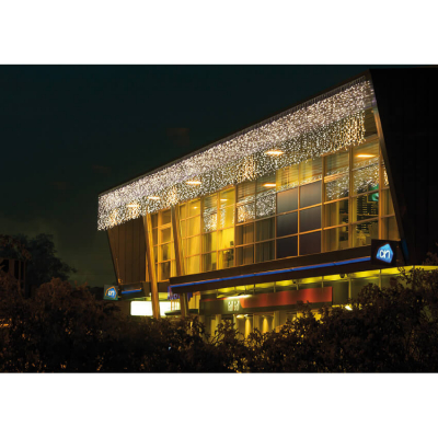 Wing Links LED-Lichtervorhang 230V-System weiß 2m