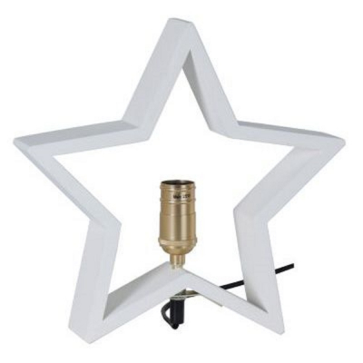 STAR Trading Holzstern LYSeKIL 30cm weiß