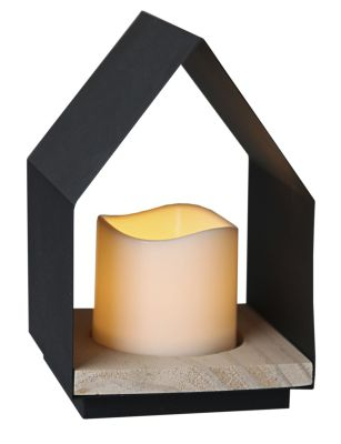 STAR Trading LED-Leuchtkerze im Haus, 18cm