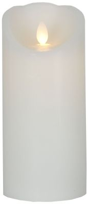 STAR Trading LED-Wachskerze Glim weiß 17,5cm