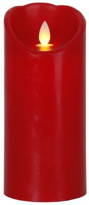 STAR Trading LED-Wachskerze Glim rot 17,5cm innen Box