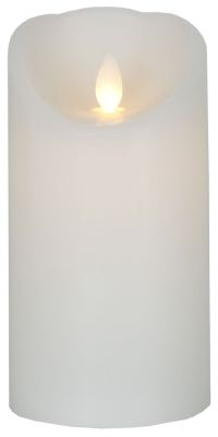 STAR Trading LED-Wachskerze Glim weiß 15cm