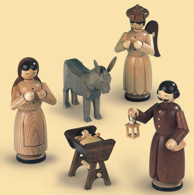 Pyramide Heilige Geschichte 5-Stöckig Elektr. Beleuchtet U. Angetrieben (230V 50hz), 66x57x142cm