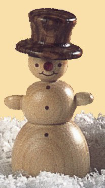 Pyramide Winterkinder Spanbaum 1-Stöckig, Natur, 22x15x28cm