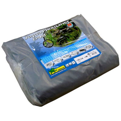 Ubbink AQUAFLEXILINER - Teichfolie - EPDM, als Fertigmaß, gefalten, Profil, Stärke 0,6mm - 5,05 x 5,00 m