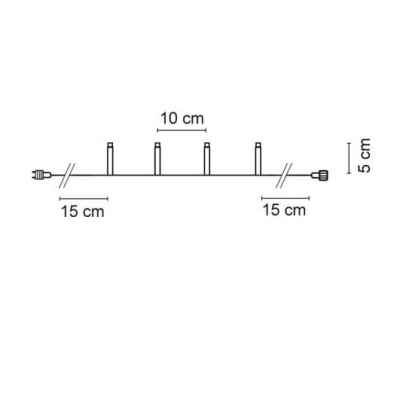 Mark Slöjd LED-Minilichterkette Chrissline Combi 230V-System 5m