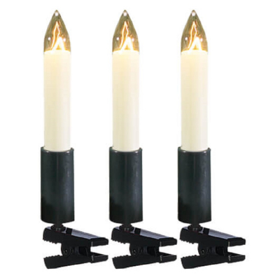 Rotpfeil Weihnachtsbaumkette, klar/elfenbein, 30 flammig