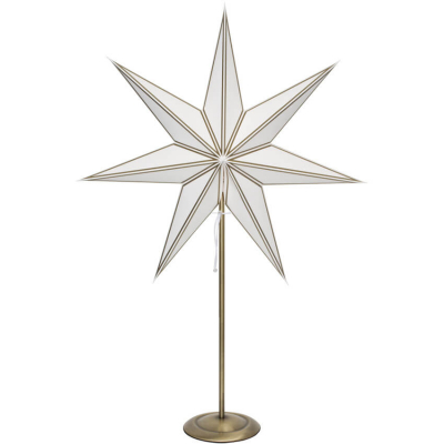 Star Trading Weihnachtsstern Nicolas weiß-gold