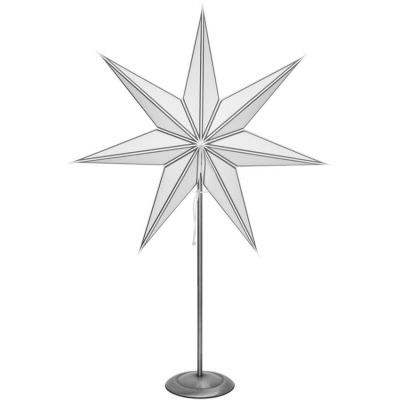 Star Trading Weihnachtsstern Nicolas weiß/silber