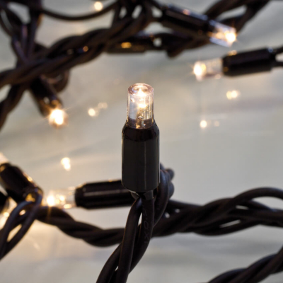 Wing Links LED-Minilichterkette 230V-System schwarz 10m