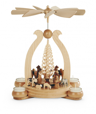 Bogenpyramide Heilige Geschichte 1-Stöckig, Natur, 25x19x34cm