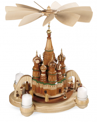 Bogenpyramide Basilius-Kathedrale Roter Platz, Moskau M.Hist.Figuren, 36x27x40cm