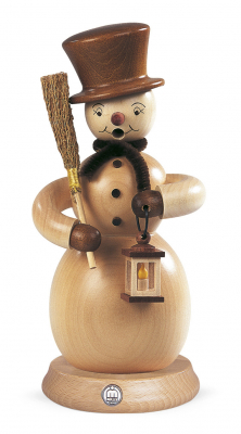 Räuchermann, Gross Schneemann, Natur, 11x23cm