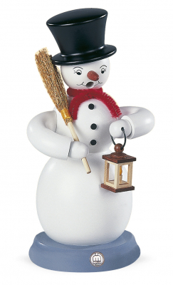 Räuchermann, Gross Schneemann, Farbig, 11x23cm