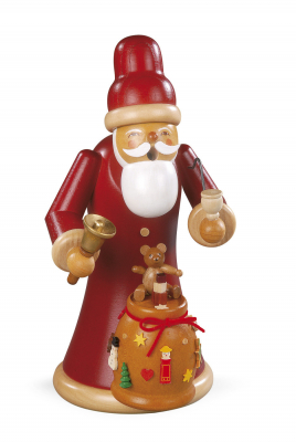 Räuchermann, Gross Weihnachtsmann Mit Geschenken, 13x22cm