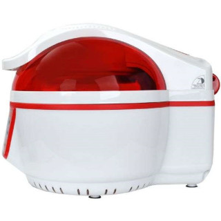 Syntrox Turbo-Heißluftfritteuse Heißluftgarer Airfryer Küchenmaschine mit LED-Display "rot"