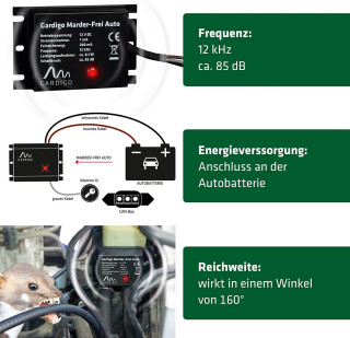 Marderabwehr Marderfrei Maderschreck Ultraschall Pkw