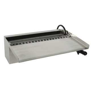 Ubbink Niagara, 30 LED WALL - Wasserfall, Inox 316L, Trafo 12V, 20 LEDs warmweiß, 1"- H10 x 30 x 20 cm, LED: 180 Lumen, EEK A+, 3W