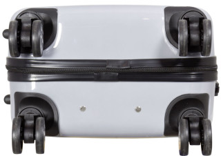 monopol Kofferset 3tlg Reisekoffer Polycarbonat Hartschale Fly the world schwarz