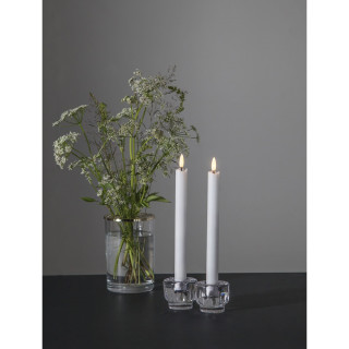 Star Trading LED-Echtwachskerzen-Set Flamme Antique H 250mm