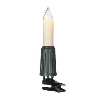 Rotpfleil Weihnachtsbaumkette 15-fl. klar/elfenbein, E14/16V/4W