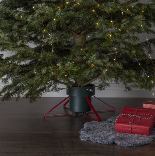 STAR Trading Christbaumständer Granig 5,5-14cm grün/rot