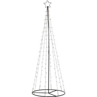 STAR Trading LED-Tannenbaum-Simulation m. Stern 2,1m 170 BS ww/schwarz