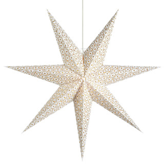 Mark Slöjd Weihnachtsstern Barque weiß-gold