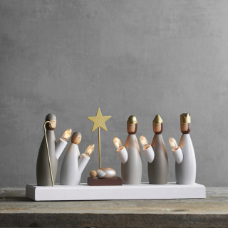 Weihnachtsleuchter KRUBBA Maria, Josef und Jesus