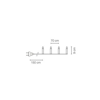 STAR TRADING LED-Weihnachtsbaumkette 25 LEDs