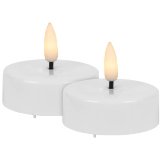 Star Trading LED-Teelichter Flamme XL 2er-Set mit Timer