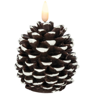 Star Trading LED-Echtwachskerze Flamme Cone