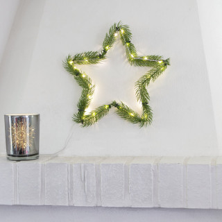 Star Trading LED-Türkranz Bodal Star 25 warmweiße LEDs