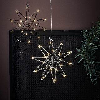 Mark Slöjd LED-Stern Gleam 20 warmweiße LEDs silber
