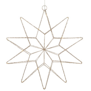 Mark Slöjd LED-Stern Gleam 20 warmweiße LEDs gold