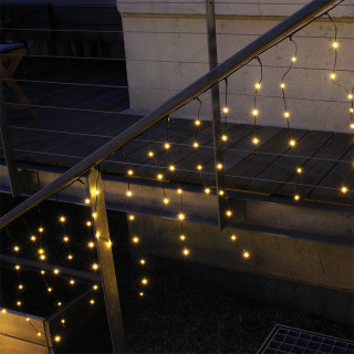 LED-Eislichtervorhang 360 warmweiße LEDs