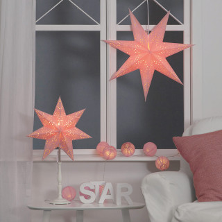 Star Trading Weihnachtsstern Romantic Papier rosa