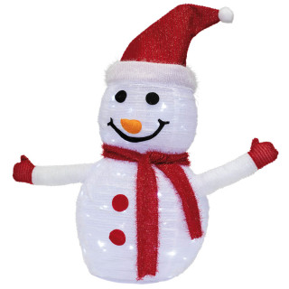 Star Trading LED-Figur Tecidy Schneemann