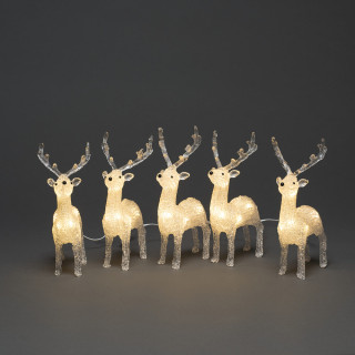 Konstsmide LED-Rentiere 5er-Set