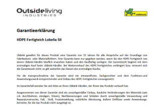 Ubbink LOBELIA SII - Fertigteich - HDPE - 500 l