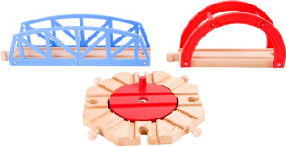 Small Foot Eisenbahnset Berufsverkehr Holz