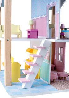 Small Foot Puppenhaus Blaues Dach 2 Etagen