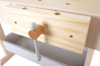 Small Foot Kinderwerkbank Grau mit Zubehör