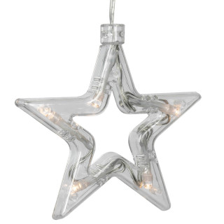 Star Trading LED-Sternenlichtervorhang Decystar, 5 x 15 warmweiße LEDs