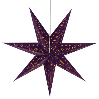 Sterntaler Weihnachtsstern Samt lila, 1 x E27/25W