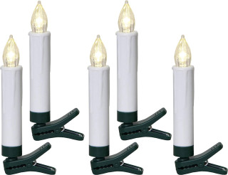 STAR Trading LED-Weihnachtsbaumkerzen kabellos BASIS 10 BS ww außen