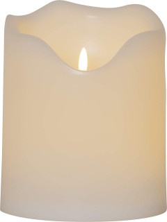 STAR Trading LED-Kerze Flamme Grand weiß 16x20cm außen